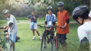 Mountain biking
